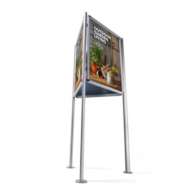 Zewnętrzny trójstronny stojak reklamowy A0 - stojak na plakaty Outdoor OWZ